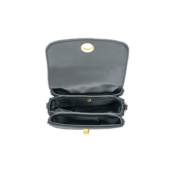 Calf Hair Toggle Crossbody