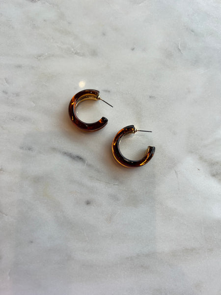 Marble & Metal Hoops