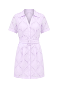 Orchid Eyelet Collar Dress