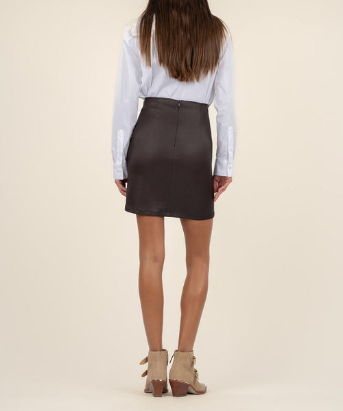 Faux Leather Skirt