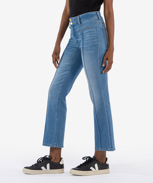 Kelsey High Rise Ankle Flare - Quality Wash