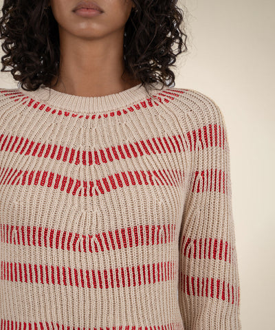 Stripe Crewneck Sweater