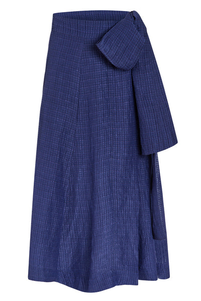 Estine Wrap Skirt - Patriot Navy