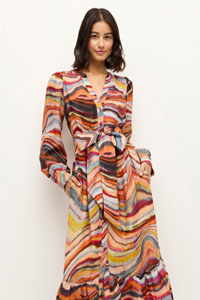 Hannon Dress - Ammolite Strripe