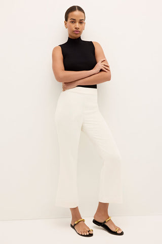 Mia Crop Pant - Bone