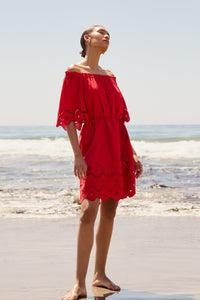 Tegan Dress - Fresno Eyelet