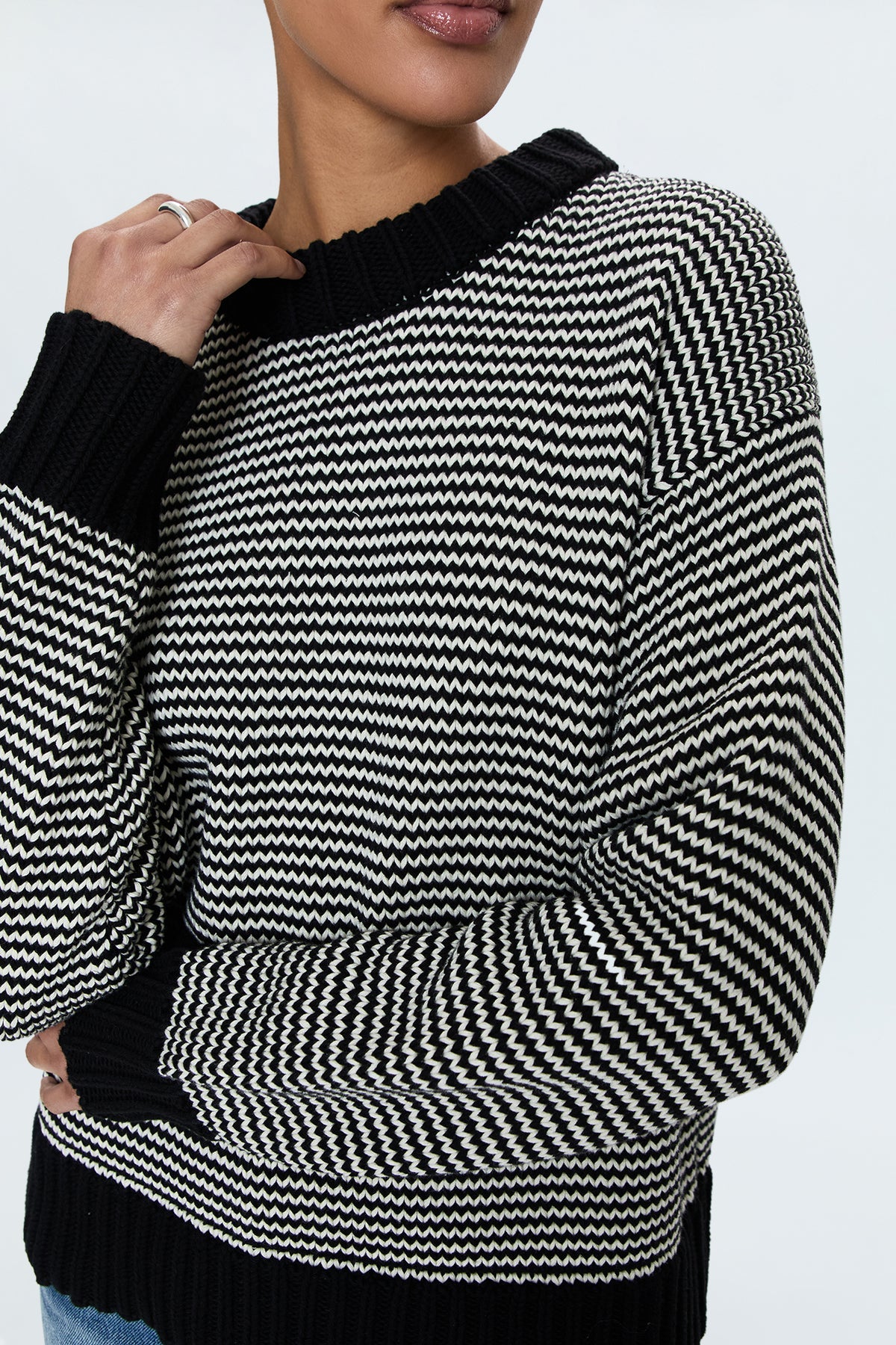 Midnight Stripe Jadine Sweater