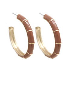 Chocolate Enamel Hoops