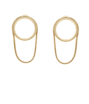 Circle Chain Drop Earrings