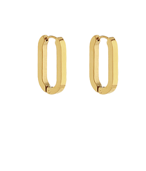 Oval Hinge Mini Hoops