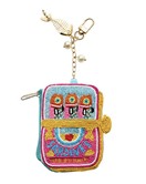 Bead Zip Coin Keychain