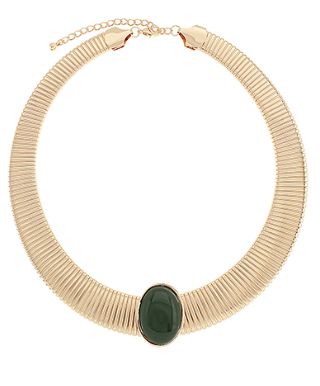 Stone Omega Statement Necklace