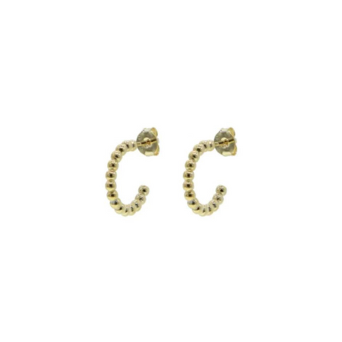 Vermeil Bead Hoops