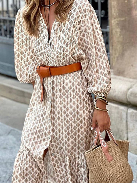 Button Down Maxi Dress