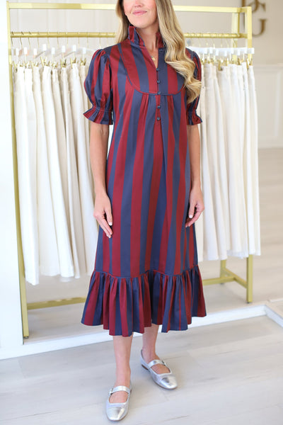 Stripe Midi Dress