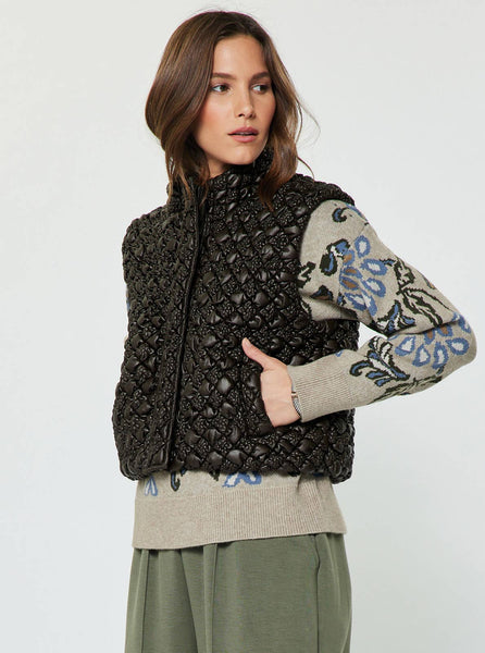 Diamond Quilted Puffer Vest