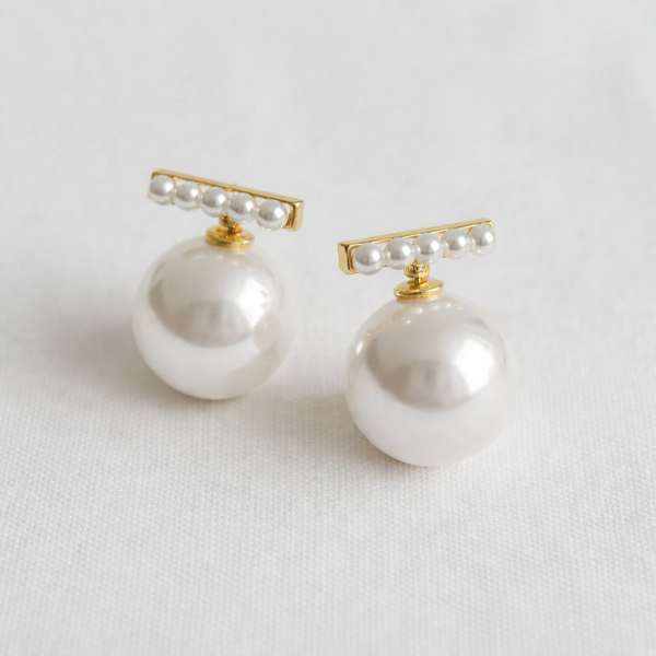 Hidden Stud Drop Earrings
