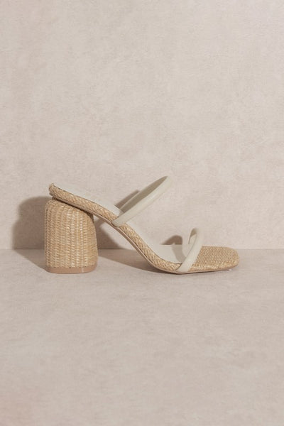 Basket Weave Block Heel