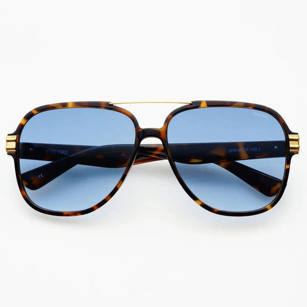 Spencer - Tortoise Blue Sunglasses