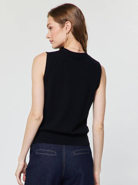Sleeveless Henley Knit Vest