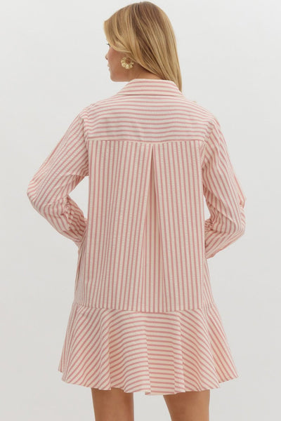 Long Sleeve Stripe Dress