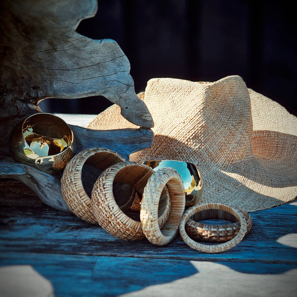 Rattan Bangle - 3 size options
