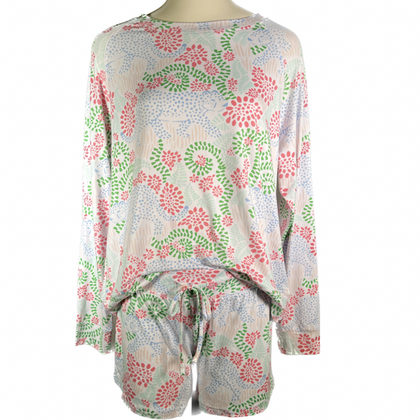 Springtime Printed Pajama Set