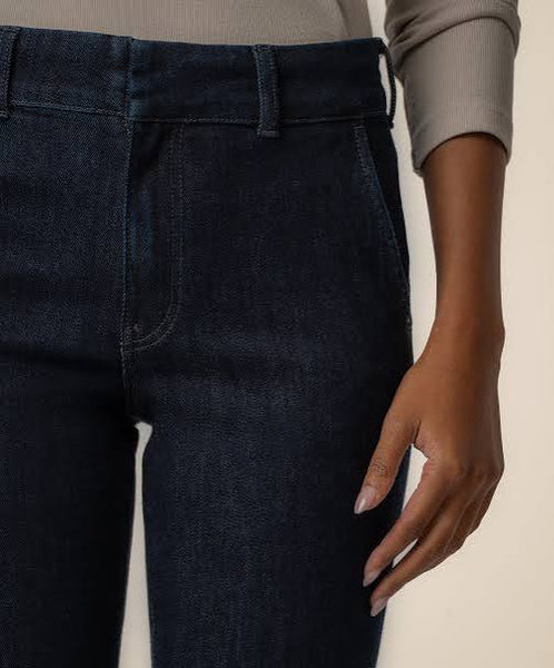 Ana High Rise Trouser Wide Leg in Purpose Wash