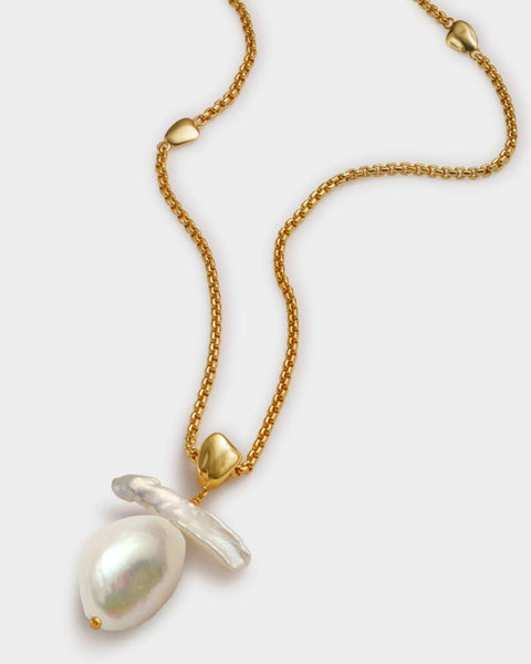 Sol Pearl Waterproof Gold Necklace