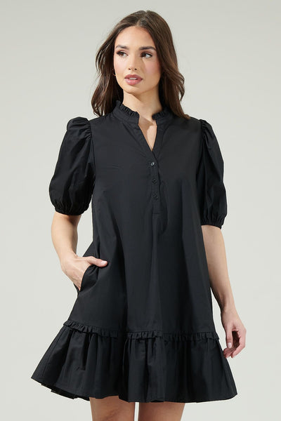 Tie Waist Shift Dress