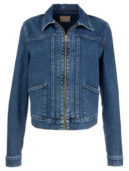 Genevieve Zip Demin Jacket