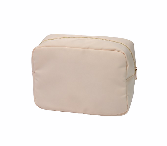 Large Nylon Zip Cosmetic Bag