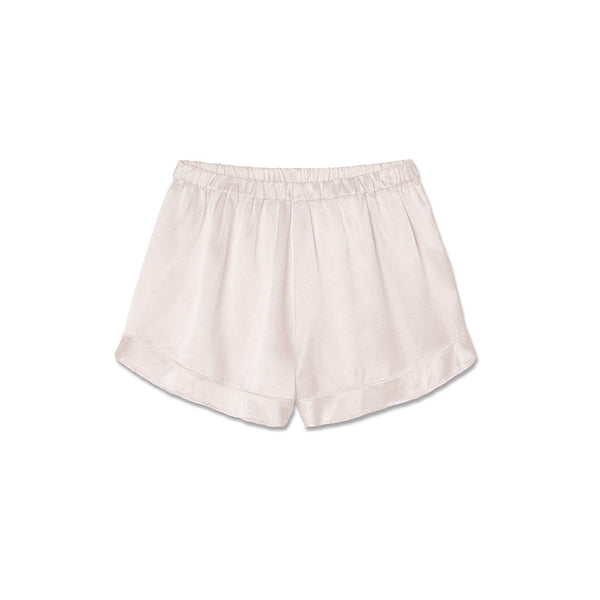 Spencer Satin Boxer Short with Ruffle