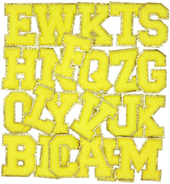 Letter Patches - Yellow