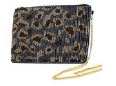 Cheetah Print Beaded Handbag