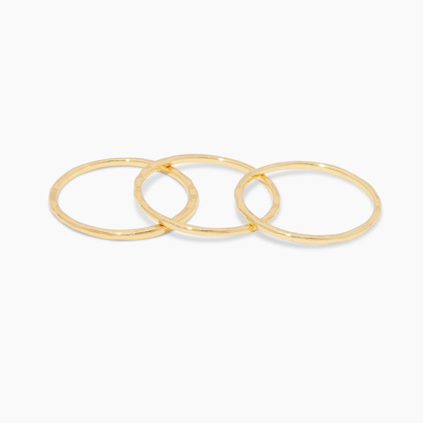 Hammered Golden Rings