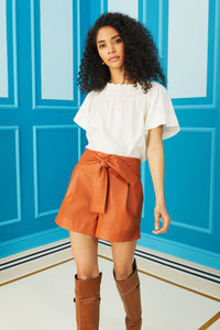 Pixie Vegan Leather Shorts