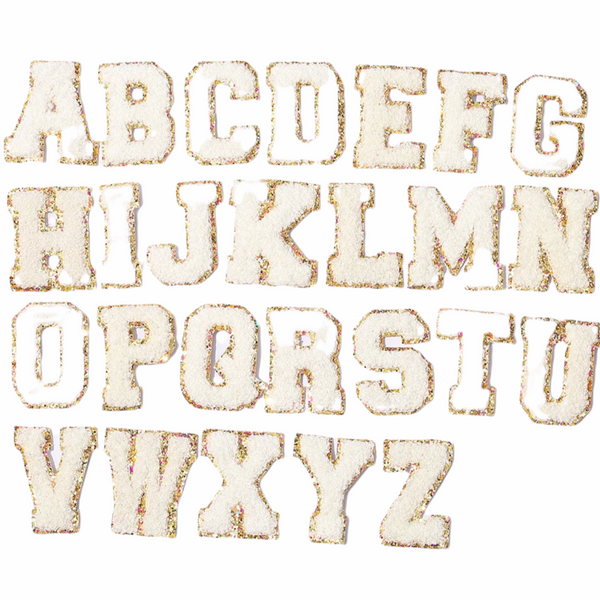 Letter Patches - White