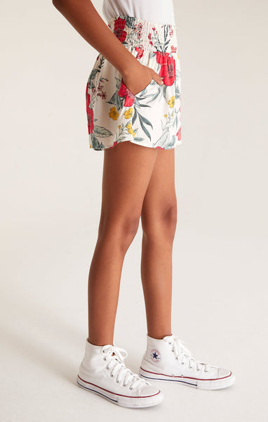 Girls Day Trip Floral Shorts