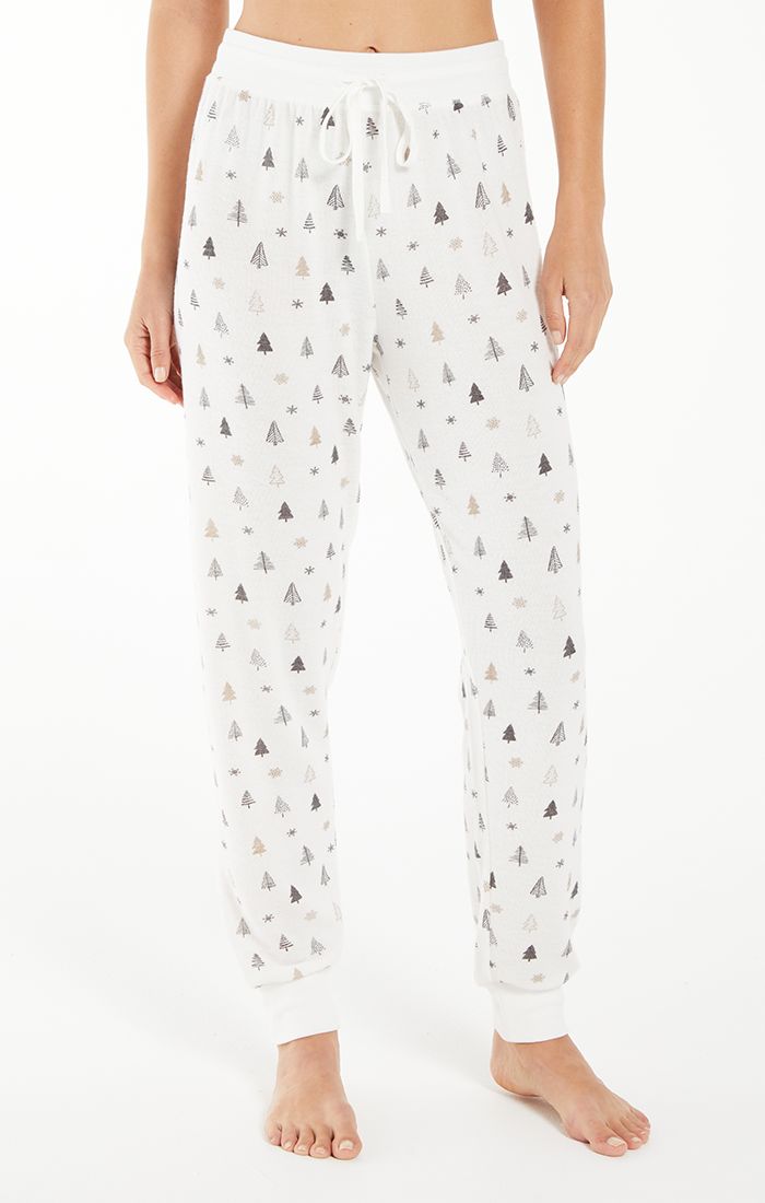 Christmas Tree Joggers, White