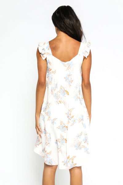 Floral Ruffle Strap Sun Dress