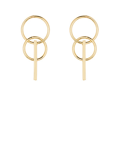 Double Circle Earrings