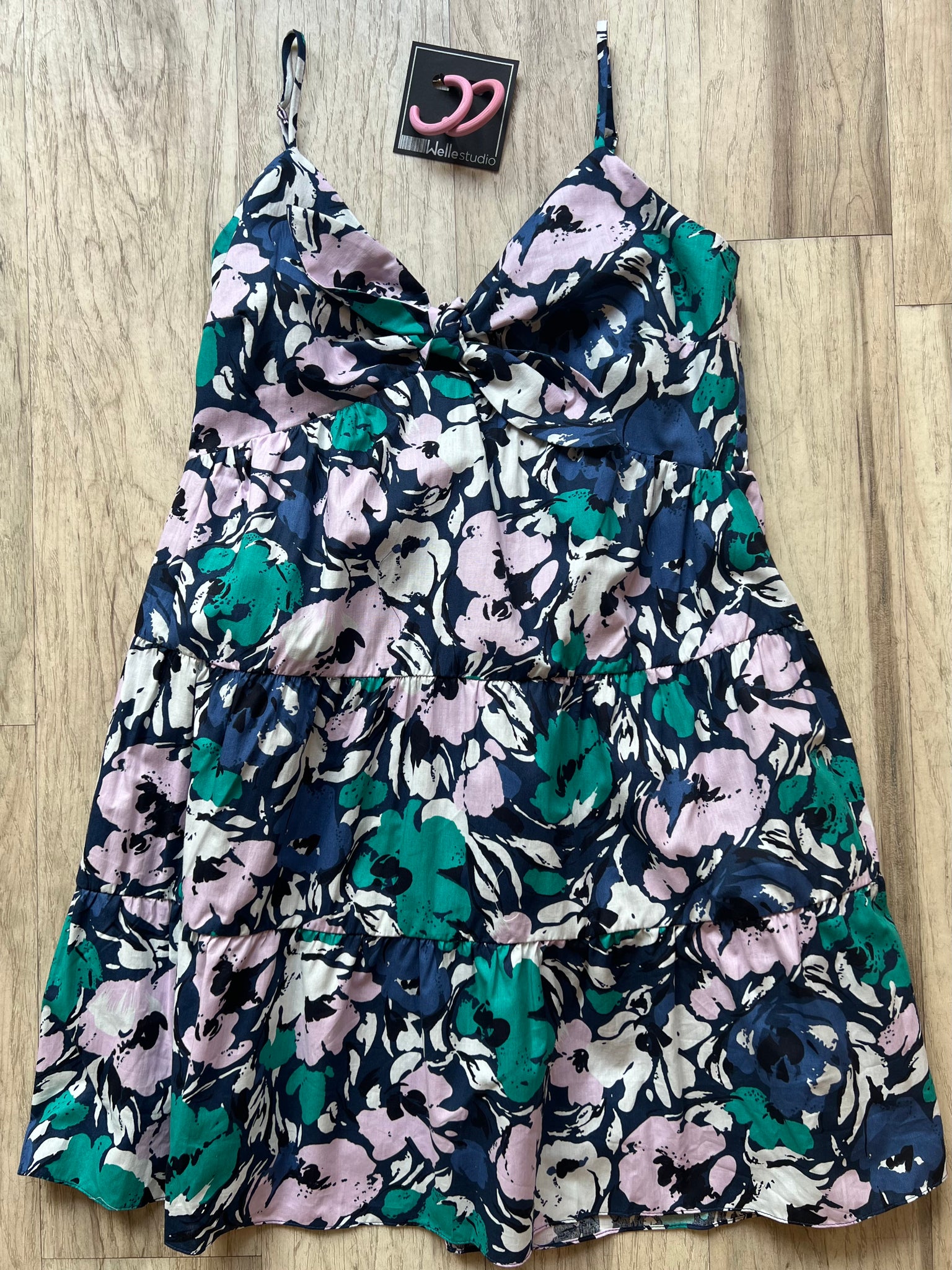 Tie Front Printed Sundress
