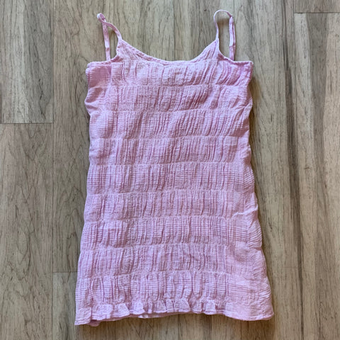 Soft Voile Summer Dress - Pale Pink