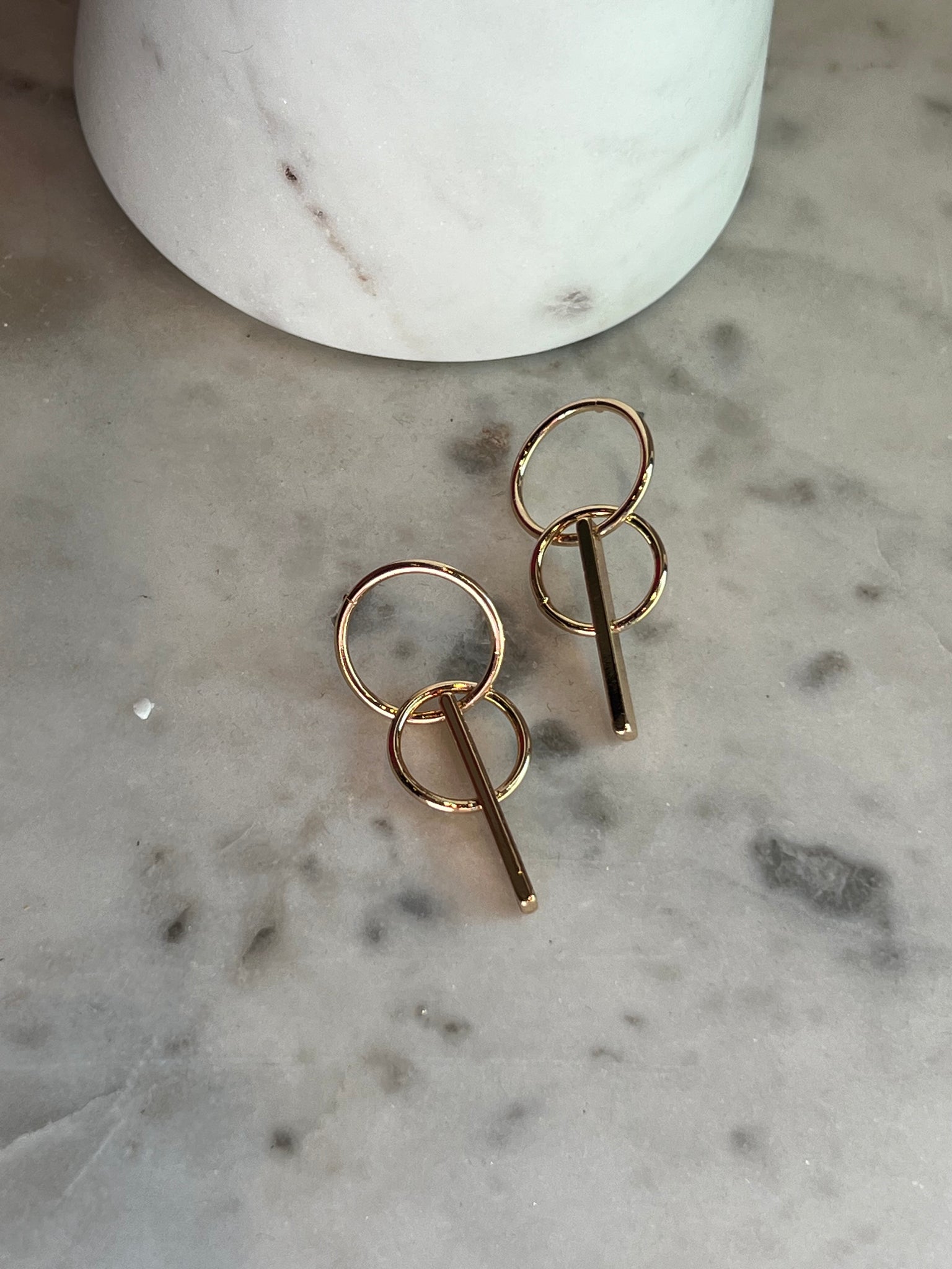 Double Circle Earrings