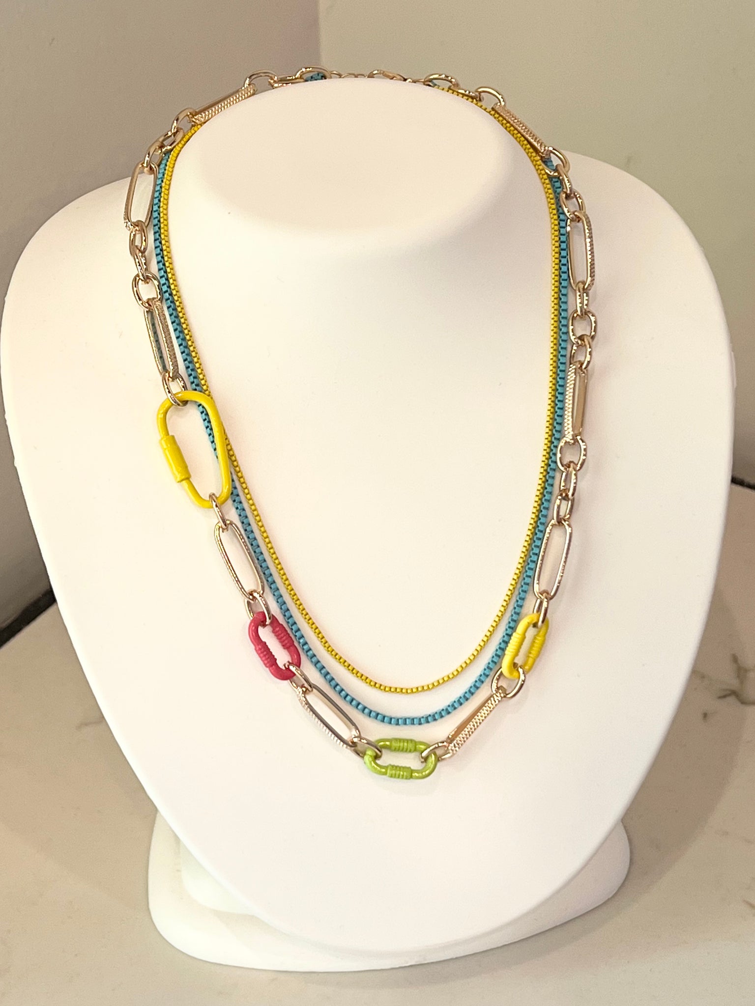Color Chain Link Necklace