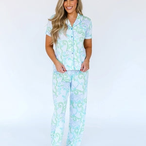 Springtime Printed Pajama Set