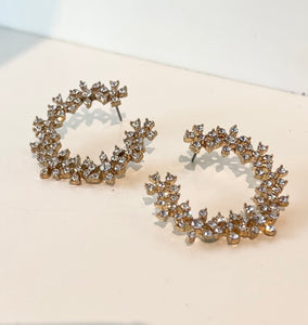 Open Circle Sparkle Earring