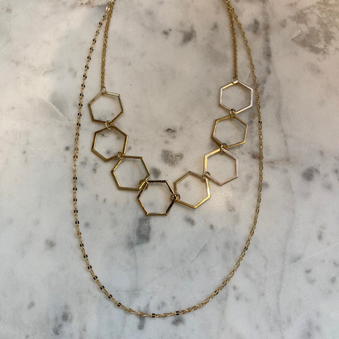 Double Strand Hex Necklace