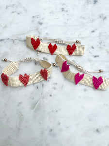 Pull Cord Heart Bracelet - Small